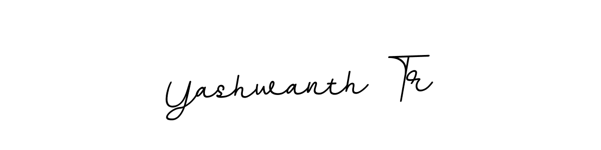 Make a beautiful signature design for name Yashwanth Tr. With this signature (BallpointsItalic-DORy9) style, you can create a handwritten signature for free. Yashwanth Tr signature style 11 images and pictures png