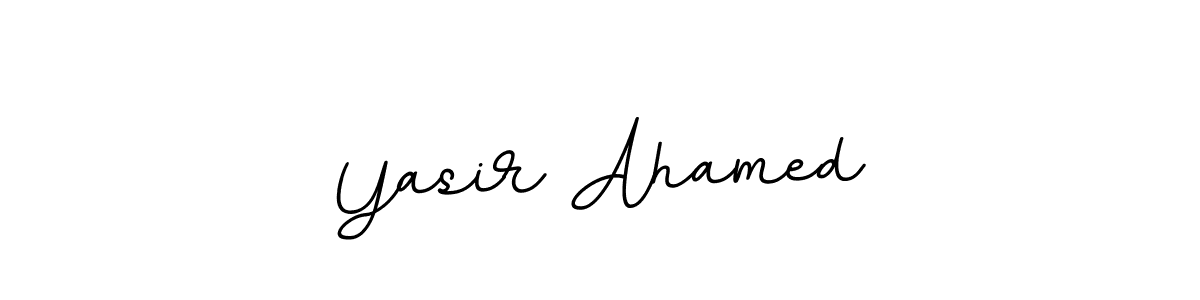 This is the best signature style for the Yasir Ahamed name. Also you like these signature font (BallpointsItalic-DORy9). Mix name signature. Yasir Ahamed signature style 11 images and pictures png