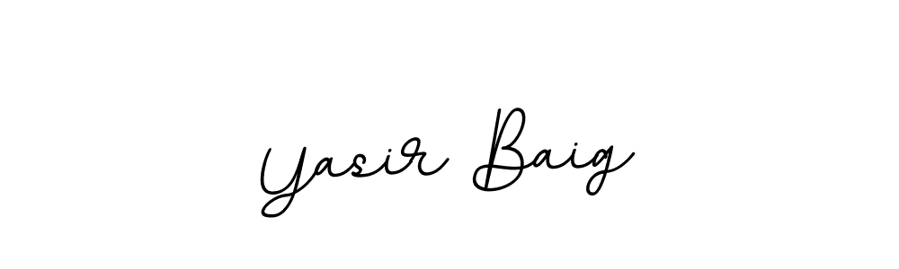 How to make Yasir Baig name signature. Use BallpointsItalic-DORy9 style for creating short signs online. This is the latest handwritten sign. Yasir Baig signature style 11 images and pictures png