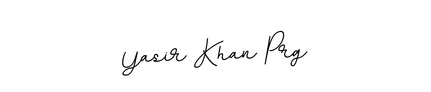 How to make Yasir Khan Prg name signature. Use BallpointsItalic-DORy9 style for creating short signs online. This is the latest handwritten sign. Yasir Khan Prg signature style 11 images and pictures png