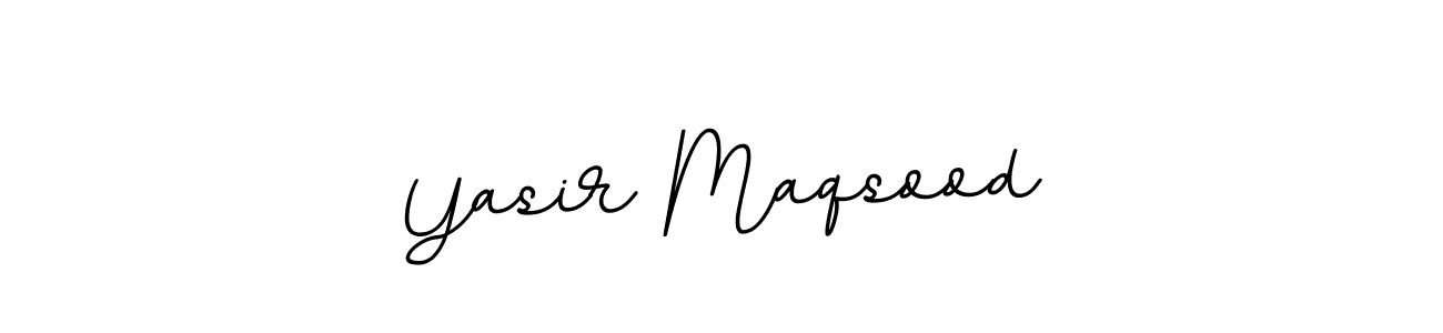Create a beautiful signature design for name Yasir Maqsood. With this signature (BallpointsItalic-DORy9) fonts, you can make a handwritten signature for free. Yasir Maqsood signature style 11 images and pictures png