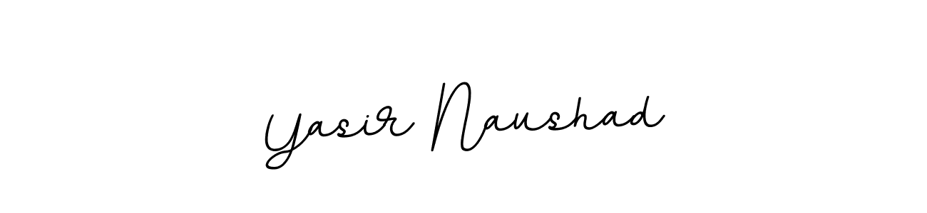 You should practise on your own different ways (BallpointsItalic-DORy9) to write your name (Yasir Naushad) in signature. don't let someone else do it for you. Yasir Naushad signature style 11 images and pictures png