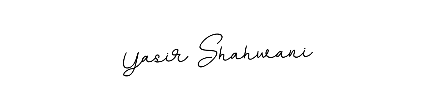 This is the best signature style for the Yasir Shahwani name. Also you like these signature font (BallpointsItalic-DORy9). Mix name signature. Yasir Shahwani signature style 11 images and pictures png