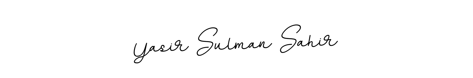 Yasir Sulman Sahir stylish signature style. Best Handwritten Sign (BallpointsItalic-DORy9) for my name. Handwritten Signature Collection Ideas for my name Yasir Sulman Sahir. Yasir Sulman Sahir signature style 11 images and pictures png