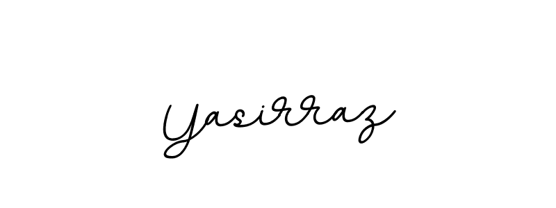 Make a beautiful signature design for name Yasirraz. With this signature (BallpointsItalic-DORy9) style, you can create a handwritten signature for free. Yasirraz signature style 11 images and pictures png