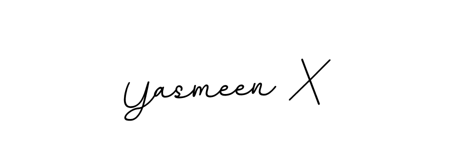 Use a signature maker to create a handwritten signature online. With this signature software, you can design (BallpointsItalic-DORy9) your own signature for name Yasmeen X. Yasmeen X signature style 11 images and pictures png