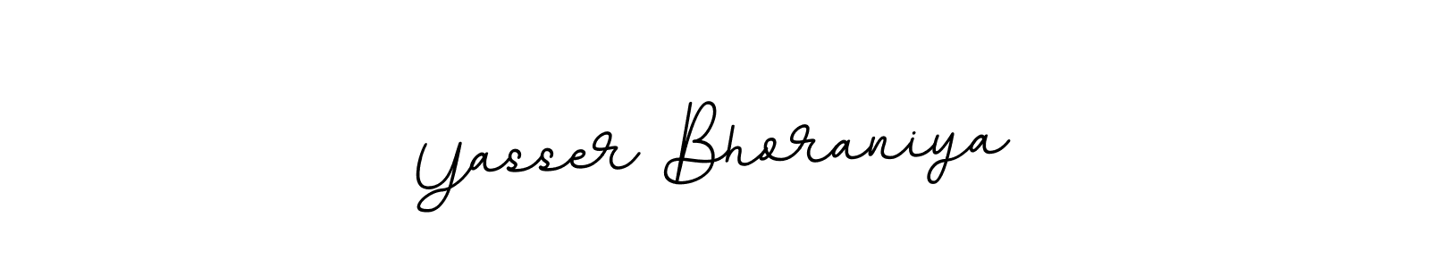 It looks lik you need a new signature style for name Yasser Bhoraniya. Design unique handwritten (BallpointsItalic-DORy9) signature with our free signature maker in just a few clicks. Yasser Bhoraniya signature style 11 images and pictures png