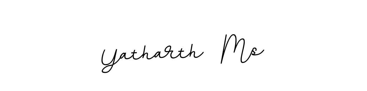 Use a signature maker to create a handwritten signature online. With this signature software, you can design (BallpointsItalic-DORy9) your own signature for name Yatharth  Ms. Yatharth  Ms signature style 11 images and pictures png
