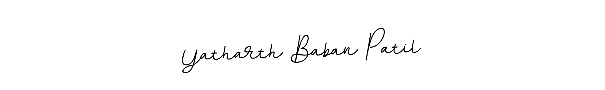 Design your own signature with our free online signature maker. With this signature software, you can create a handwritten (BallpointsItalic-DORy9) signature for name Yatharth Baban Patil. Yatharth Baban Patil signature style 11 images and pictures png