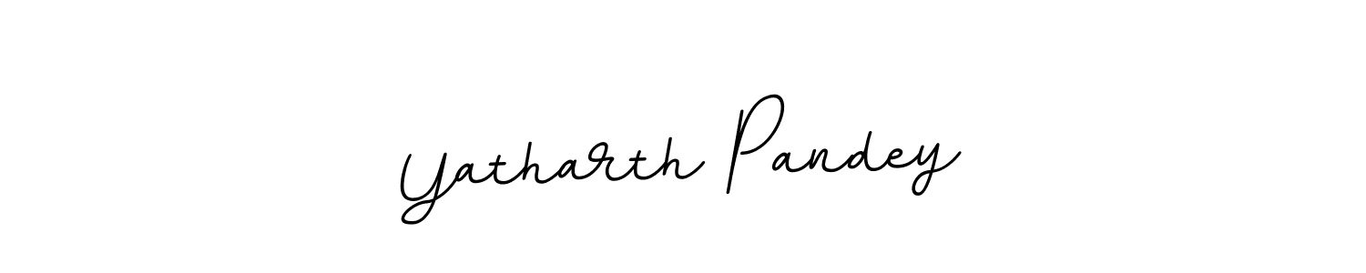 Design your own signature with our free online signature maker. With this signature software, you can create a handwritten (BallpointsItalic-DORy9) signature for name Yatharth Pandey. Yatharth Pandey signature style 11 images and pictures png