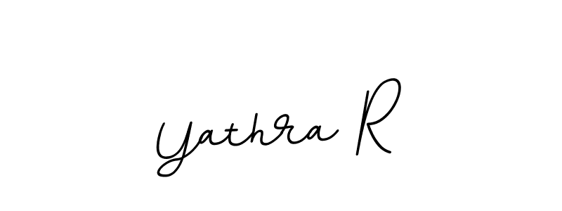 Use a signature maker to create a handwritten signature online. With this signature software, you can design (BallpointsItalic-DORy9) your own signature for name Yathra R. Yathra R signature style 11 images and pictures png