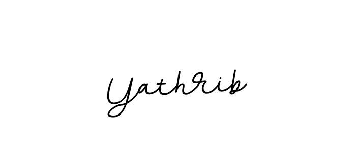 Design your own signature with our free online signature maker. With this signature software, you can create a handwritten (BallpointsItalic-DORy9) signature for name Yathrib. Yathrib signature style 11 images and pictures png