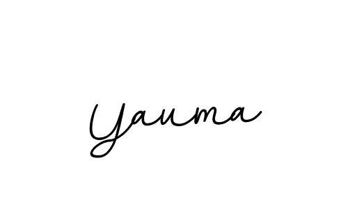 Design your own signature with our free online signature maker. With this signature software, you can create a handwritten (BallpointsItalic-DORy9) signature for name Yauma. Yauma signature style 11 images and pictures png