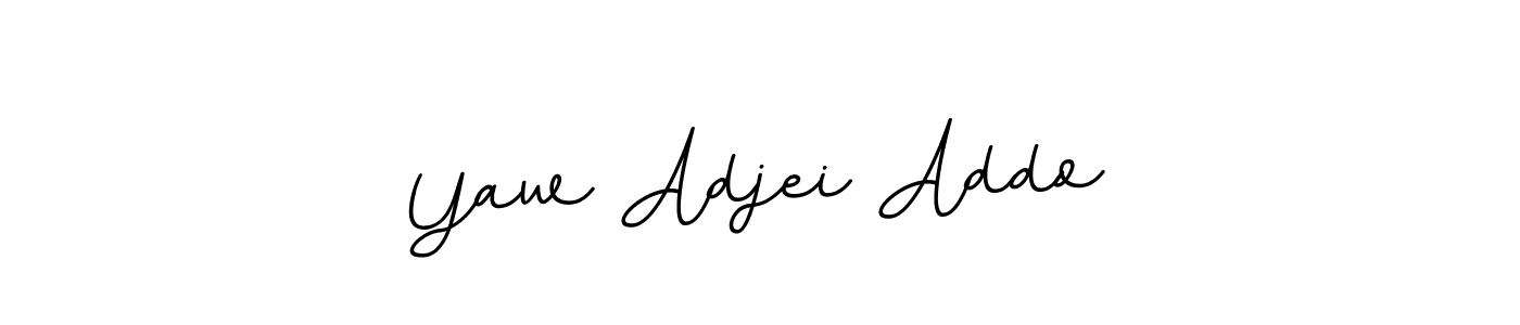 How to make Yaw Adjei Addo name signature. Use BallpointsItalic-DORy9 style for creating short signs online. This is the latest handwritten sign. Yaw Adjei Addo signature style 11 images and pictures png