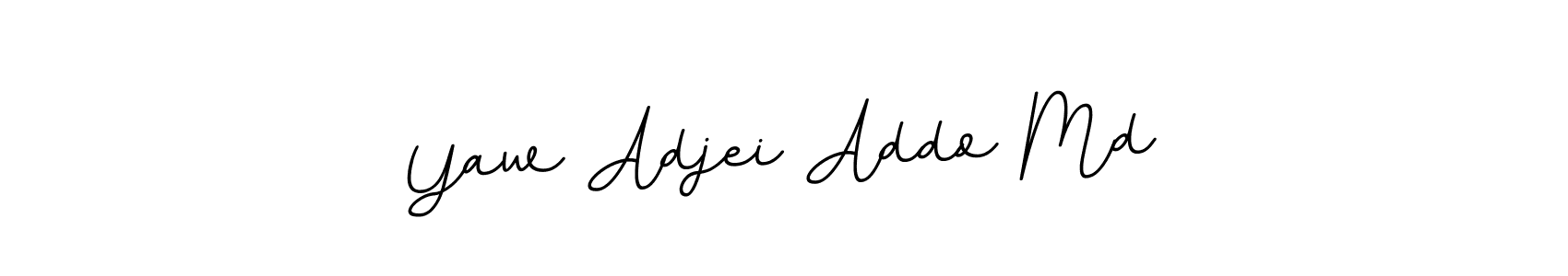 This is the best signature style for the Yaw Adjei Addo Md name. Also you like these signature font (BallpointsItalic-DORy9). Mix name signature. Yaw Adjei Addo Md signature style 11 images and pictures png