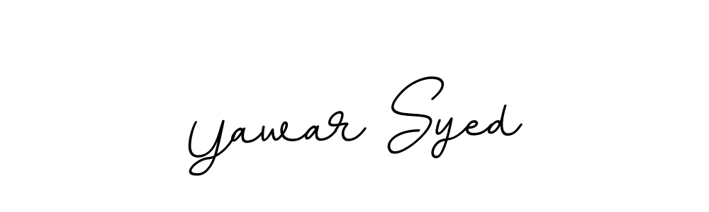 Use a signature maker to create a handwritten signature online. With this signature software, you can design (BallpointsItalic-DORy9) your own signature for name Yawar Syed. Yawar Syed signature style 11 images and pictures png