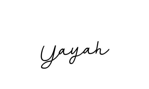 Yayah stylish signature style. Best Handwritten Sign (BallpointsItalic-DORy9) for my name. Handwritten Signature Collection Ideas for my name Yayah. Yayah signature style 11 images and pictures png