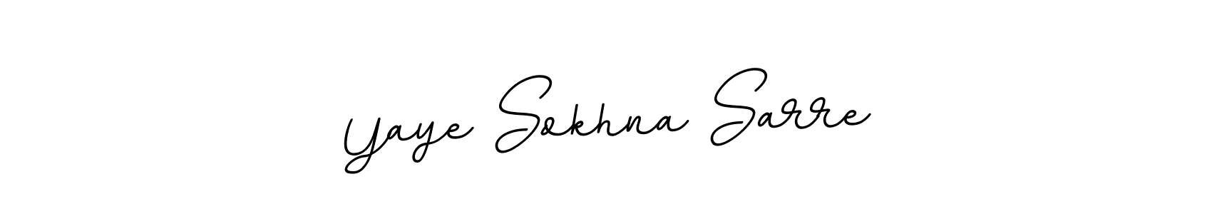 The best way (BallpointsItalic-DORy9) to make a short signature is to pick only two or three words in your name. The name Yaye Sokhna Sarre include a total of six letters. For converting this name. Yaye Sokhna Sarre signature style 11 images and pictures png