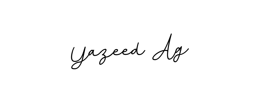 Make a beautiful signature design for name Yazeed Ag. With this signature (BallpointsItalic-DORy9) style, you can create a handwritten signature for free. Yazeed Ag signature style 11 images and pictures png