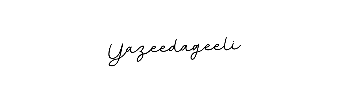 Yazeedageeli stylish signature style. Best Handwritten Sign (BallpointsItalic-DORy9) for my name. Handwritten Signature Collection Ideas for my name Yazeedageeli. Yazeedageeli signature style 11 images and pictures png
