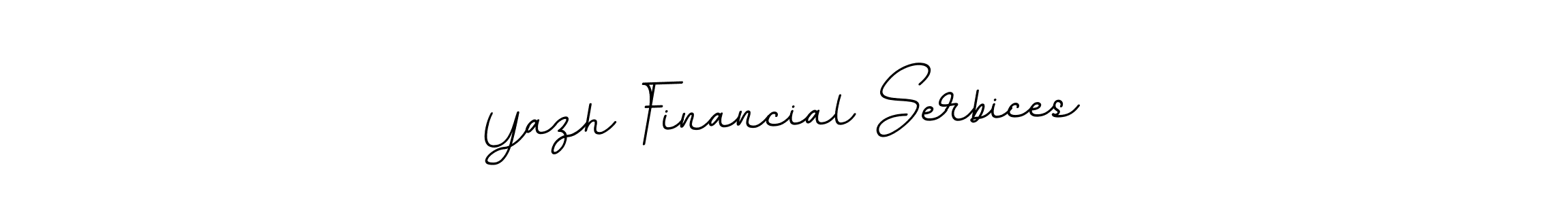 Design your own signature with our free online signature maker. With this signature software, you can create a handwritten (BallpointsItalic-DORy9) signature for name Yazh Financial Serbices. Yazh Financial Serbices signature style 11 images and pictures png