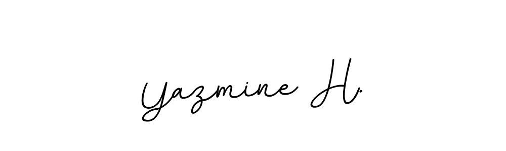 This is the best signature style for the Yazmine H. name. Also you like these signature font (BallpointsItalic-DORy9). Mix name signature. Yazmine H. signature style 11 images and pictures png