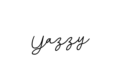 Design your own signature with our free online signature maker. With this signature software, you can create a handwritten (BallpointsItalic-DORy9) signature for name Yazzy. Yazzy signature style 11 images and pictures png