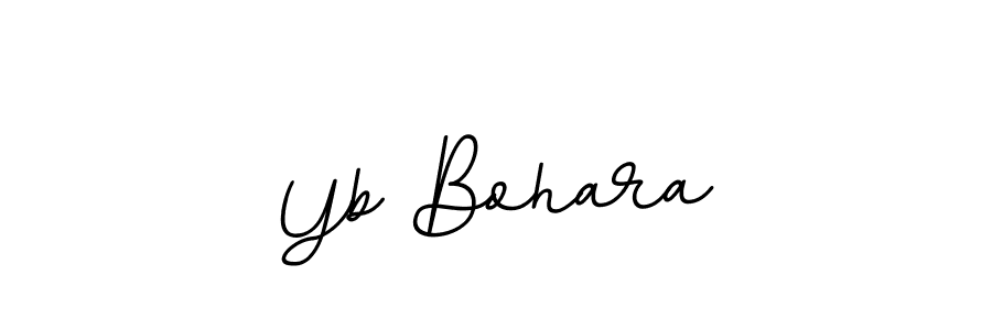 Design your own signature with our free online signature maker. With this signature software, you can create a handwritten (BallpointsItalic-DORy9) signature for name Yb Bohara. Yb Bohara signature style 11 images and pictures png