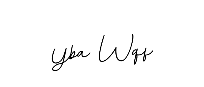 Create a beautiful signature design for name Yba Wqf. With this signature (BallpointsItalic-DORy9) fonts, you can make a handwritten signature for free. Yba Wqf signature style 11 images and pictures png