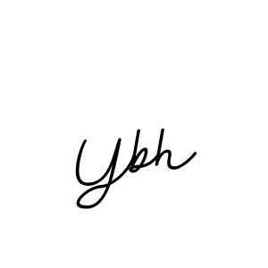 Ybh stylish signature style. Best Handwritten Sign (BallpointsItalic-DORy9) for my name. Handwritten Signature Collection Ideas for my name Ybh. Ybh signature style 11 images and pictures png