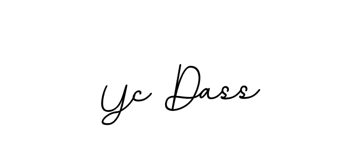Use a signature maker to create a handwritten signature online. With this signature software, you can design (BallpointsItalic-DORy9) your own signature for name Yc Dass. Yc Dass signature style 11 images and pictures png