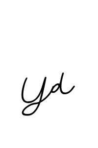 Yd stylish signature style. Best Handwritten Sign (BallpointsItalic-DORy9) for my name. Handwritten Signature Collection Ideas for my name Yd. Yd signature style 11 images and pictures png