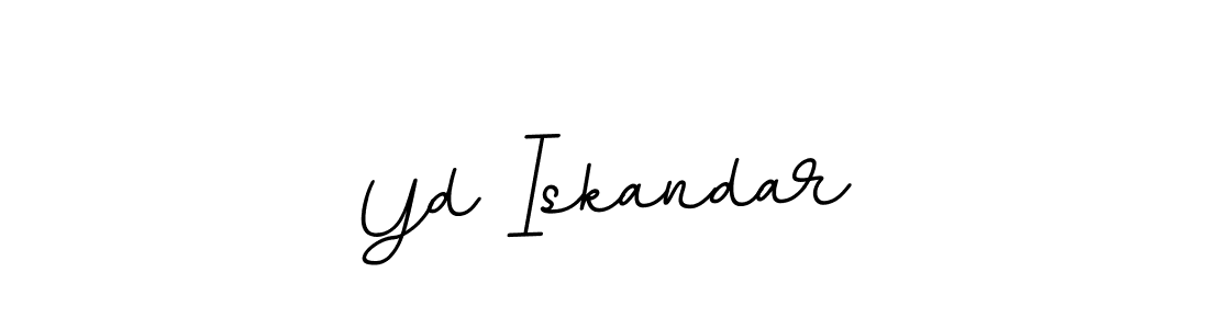 Use a signature maker to create a handwritten signature online. With this signature software, you can design (BallpointsItalic-DORy9) your own signature for name Yd Iskandar. Yd Iskandar signature style 11 images and pictures png