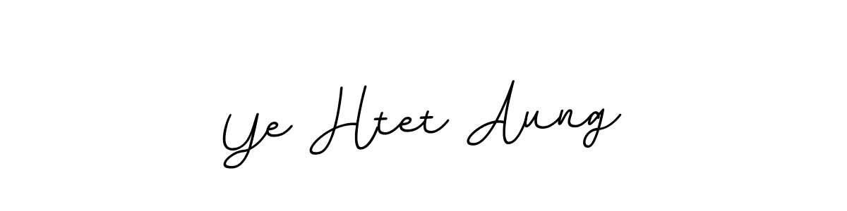 Design your own signature with our free online signature maker. With this signature software, you can create a handwritten (BallpointsItalic-DORy9) signature for name Ye Htet Aung. Ye Htet Aung signature style 11 images and pictures png