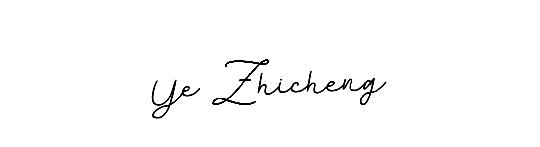 Make a beautiful signature design for name Ye Zhicheng. With this signature (BallpointsItalic-DORy9) style, you can create a handwritten signature for free. Ye Zhicheng signature style 11 images and pictures png