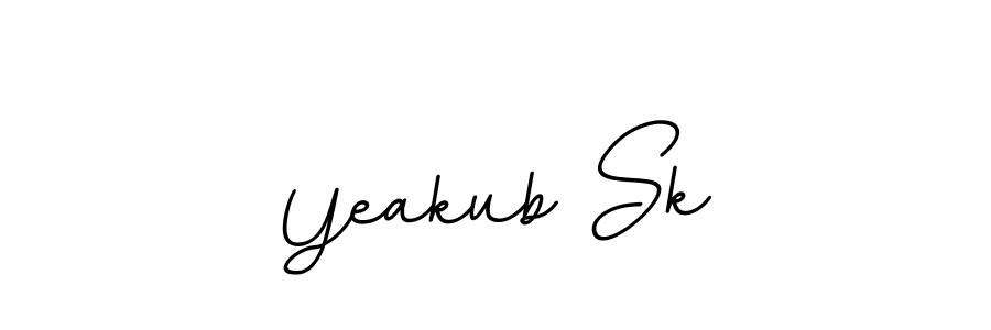 Use a signature maker to create a handwritten signature online. With this signature software, you can design (BallpointsItalic-DORy9) your own signature for name Yeakub Sk. Yeakub Sk signature style 11 images and pictures png