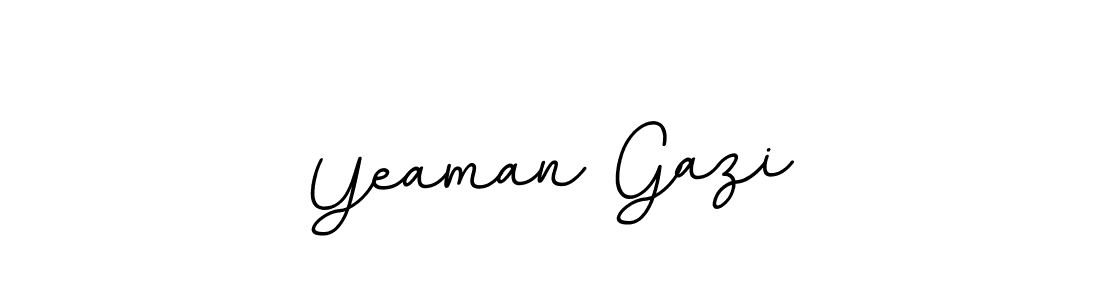 Make a beautiful signature design for name Yeaman Gazi. With this signature (BallpointsItalic-DORy9) style, you can create a handwritten signature for free. Yeaman Gazi signature style 11 images and pictures png