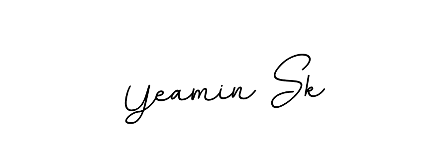 Use a signature maker to create a handwritten signature online. With this signature software, you can design (BallpointsItalic-DORy9) your own signature for name Yeamin Sk. Yeamin Sk signature style 11 images and pictures png