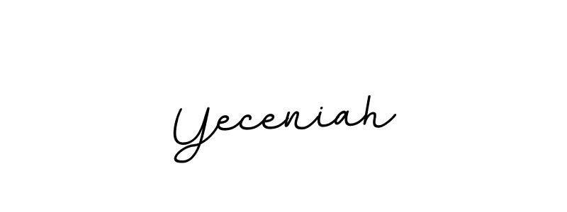 It looks lik you need a new signature style for name Yeceniah. Design unique handwritten (BallpointsItalic-DORy9) signature with our free signature maker in just a few clicks. Yeceniah signature style 11 images and pictures png