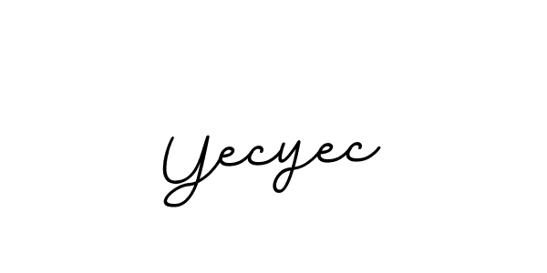 How to make Yecyec signature? BallpointsItalic-DORy9 is a professional autograph style. Create handwritten signature for Yecyec name. Yecyec signature style 11 images and pictures png