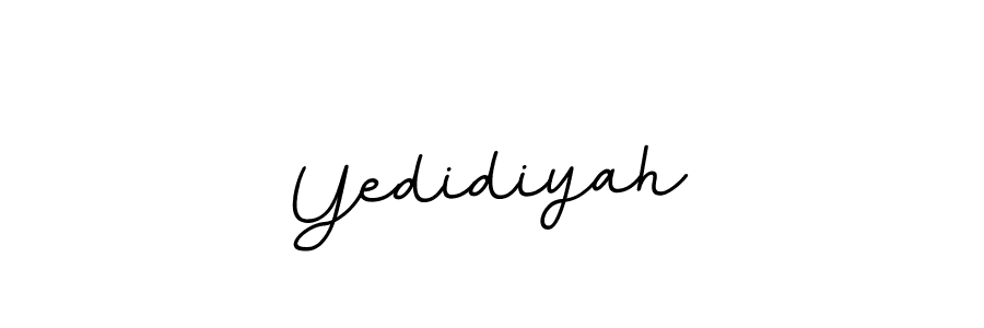 Make a beautiful signature design for name Yedidiyah. With this signature (BallpointsItalic-DORy9) style, you can create a handwritten signature for free. Yedidiyah signature style 11 images and pictures png
