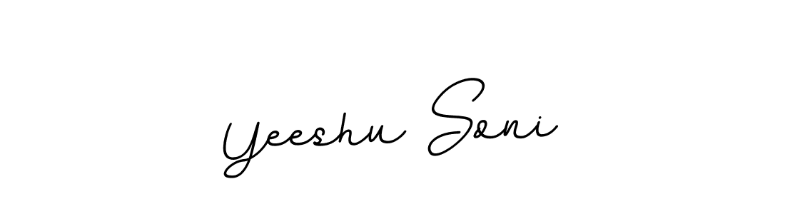 How to make Yeeshu Soni name signature. Use BallpointsItalic-DORy9 style for creating short signs online. This is the latest handwritten sign. Yeeshu Soni signature style 11 images and pictures png