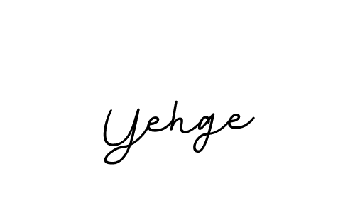 Use a signature maker to create a handwritten signature online. With this signature software, you can design (BallpointsItalic-DORy9) your own signature for name Yehge. Yehge signature style 11 images and pictures png