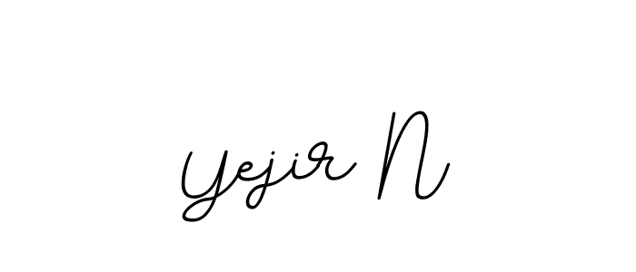 It looks lik you need a new signature style for name Yejir N. Design unique handwritten (BallpointsItalic-DORy9) signature with our free signature maker in just a few clicks. Yejir N signature style 11 images and pictures png