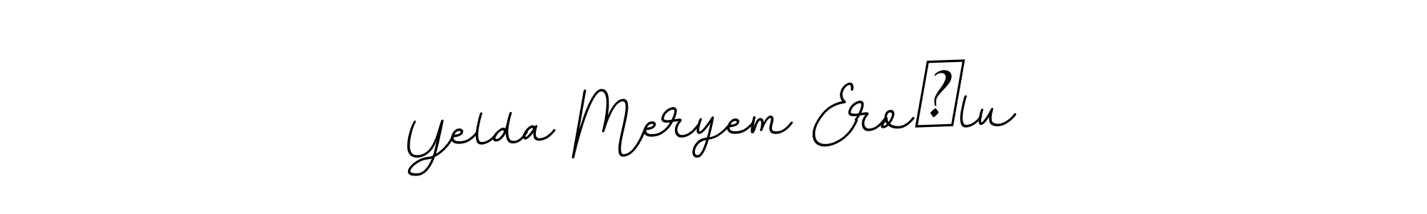 How to make Yelda Meryem Eroğlu name signature. Use BallpointsItalic-DORy9 style for creating short signs online. This is the latest handwritten sign. Yelda Meryem Eroğlu signature style 11 images and pictures png