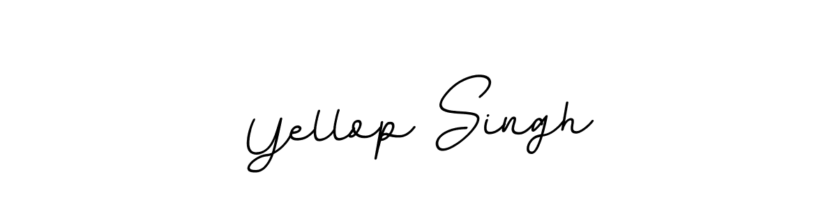 Use a signature maker to create a handwritten signature online. With this signature software, you can design (BallpointsItalic-DORy9) your own signature for name Yellop Singh. Yellop Singh signature style 11 images and pictures png