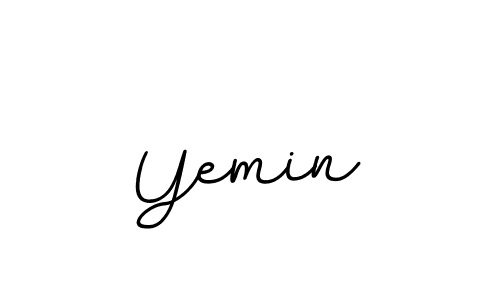 Create a beautiful signature design for name Yemin. With this signature (BallpointsItalic-DORy9) fonts, you can make a handwritten signature for free. Yemin signature style 11 images and pictures png