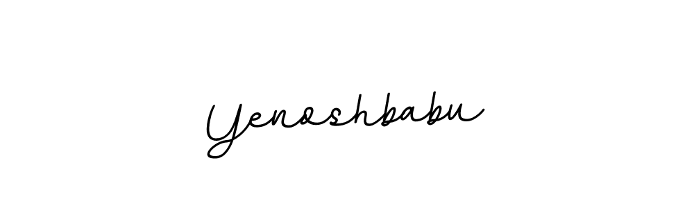 Make a beautiful signature design for name Yenoshbabu. With this signature (BallpointsItalic-DORy9) style, you can create a handwritten signature for free. Yenoshbabu signature style 11 images and pictures png