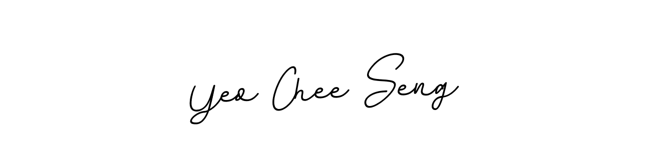 How to make Yeo Chee Seng name signature. Use BallpointsItalic-DORy9 style for creating short signs online. This is the latest handwritten sign. Yeo Chee Seng signature style 11 images and pictures png