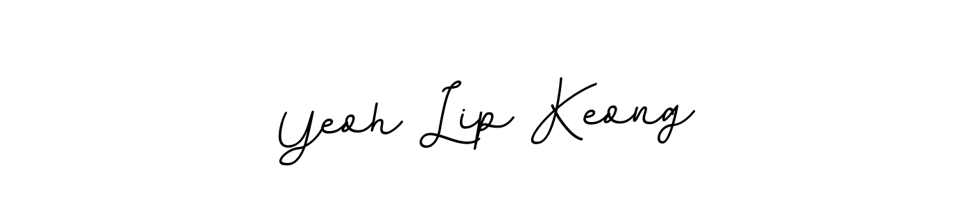 How to make Yeoh Lip Keong name signature. Use BallpointsItalic-DORy9 style for creating short signs online. This is the latest handwritten sign. Yeoh Lip Keong signature style 11 images and pictures png